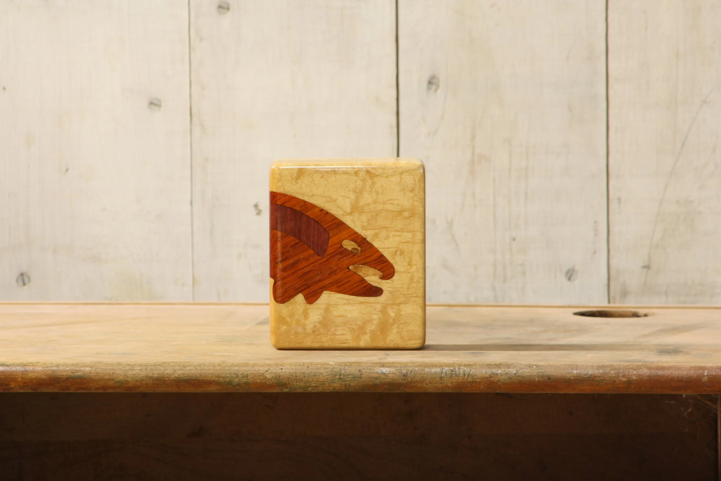 Quilted Maple with Trout Inlay
