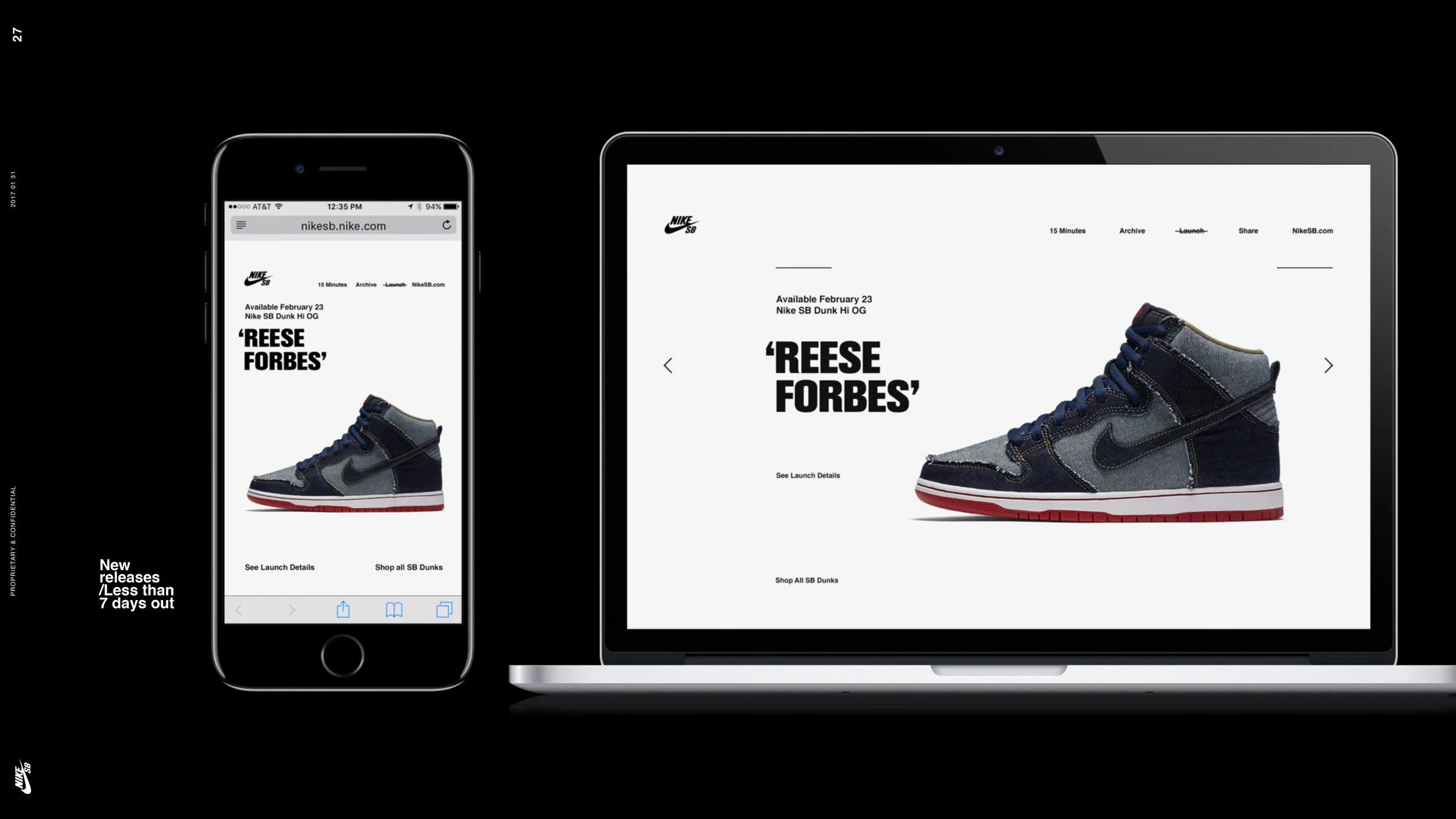 Nike SB 15 Years Of Dunk 15th Anniversary of the Nike SB Dunk R/GANike briefed our team to build a microsite to celebrate the 15th anniversary of the SB Dunk as well as tease, announce and launch the key drops for the year. We built the site around …