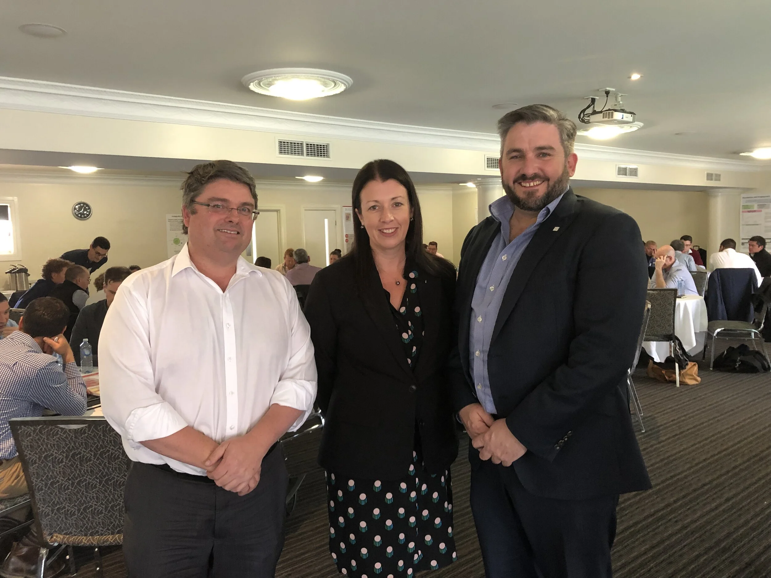 Wagga City Council's Peter Thompson, Anthea Sargeant from the Department of Planning, Industry and Environment, and Regional Growth NSW's Brendan Nelson.