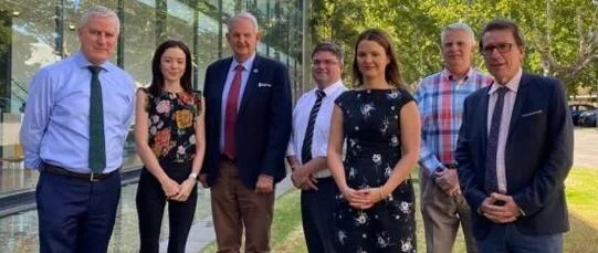 Members of the working group meeting with Wagga Wagga City Council Mayor, Greg Conkey, Dr Joe McGirr MP and Deputy PM, Michael McCormack