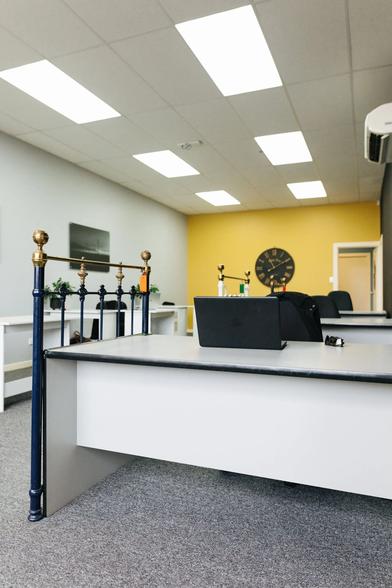 Executive desk space in the Workroom