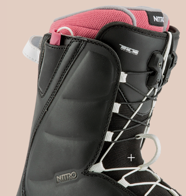 nitro flora tls snowboard boots Women's This seasons Black/Mint and Charcoal colorways use recycled rubber to become an eco Nitro Women's Flora TLS Snowboard