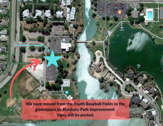 Location: 81 Plaza Drive, Join us on the green space North of Stansbury Park Improvement. Participants: Enter at Plaza Drive and Stansbury Parkway.