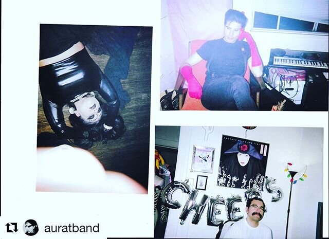 #Repost @auratband ・・・
a moment in time when things didn&rsquo;t seem so chaotic from practicing in our tiny closet size space at bedrock, to feeling at home at @cavestudiola , late night walking down Hollywood Blvd, staying up late laughing hysteric