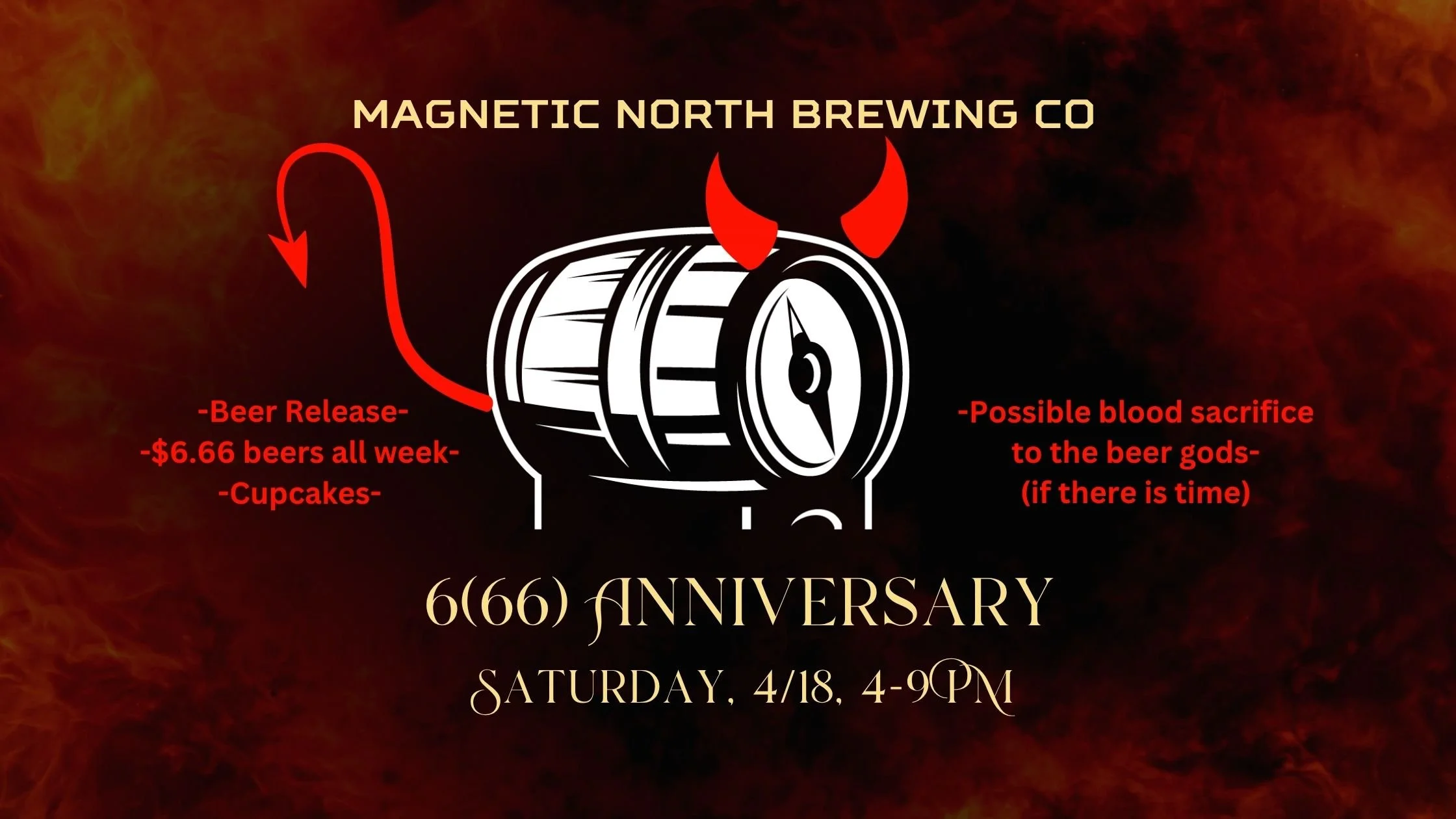 666 Years in Hell (but at least there's beer): Magnetic North Anniversary Party