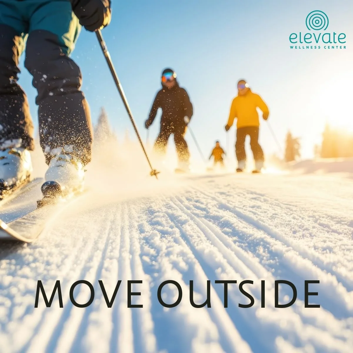 Sunny days&mdash;even cold ones&mdash;are an invitation to get outside and move.
.
Fresh air, light exposure, and movement support your mood and energy. 🌬️☀️⚡️
.
Then come back inside and give your body what it needs to recover.
.
Heat. Stillness. N