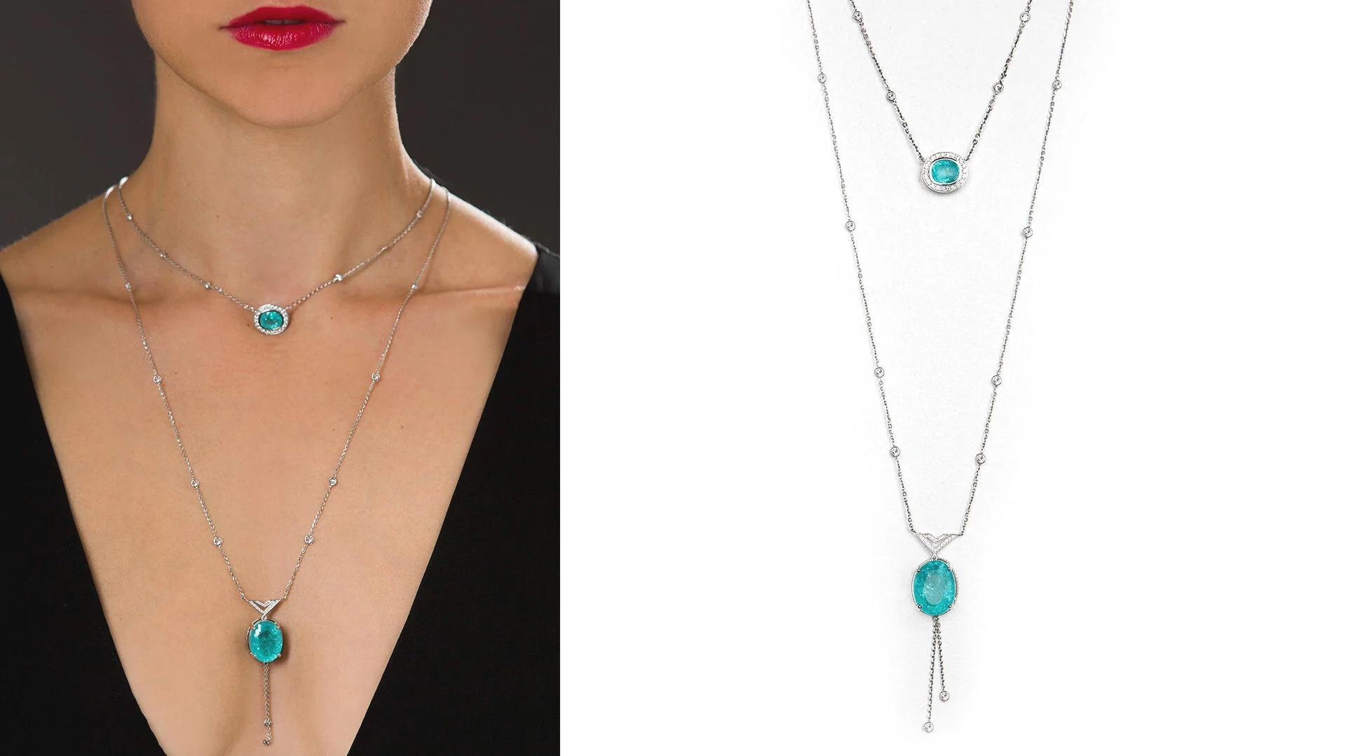 PARAIBA DOUBLE NEACKLACE