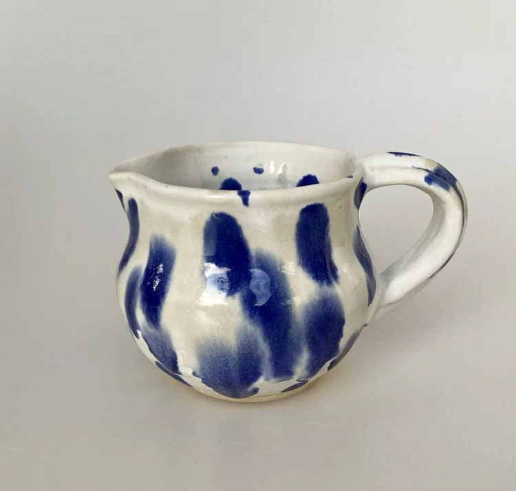 Blue Dotted Small Milk Jug S1927