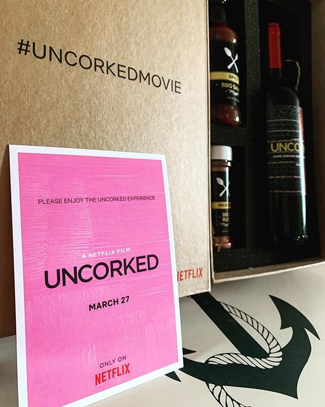 🙏Thank you Thank you Thank you #UncorkedMovie for your thoughtful gift!⁠⠀
⁠⠀
📽Stay tuned Mid-Fall for our presentation of Uncorked, a film by Prentice Penny @the_a_prentice out NOW on #Netflix! We're thinking BBQ!⁠⠀
⁠⠀
✨Congratulations on this achi