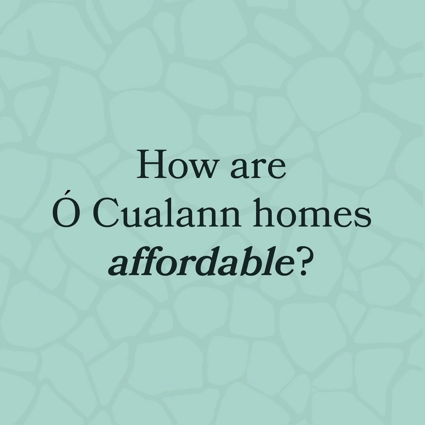 At &Oacute; Cualann it is not possible to build our houses cheaper than other developers. However, we can afford to sell them affordably because of a combination of factors.

#&Oacute;Cualann 
#The&Oacute;CualannModel 
#AffordableHousing