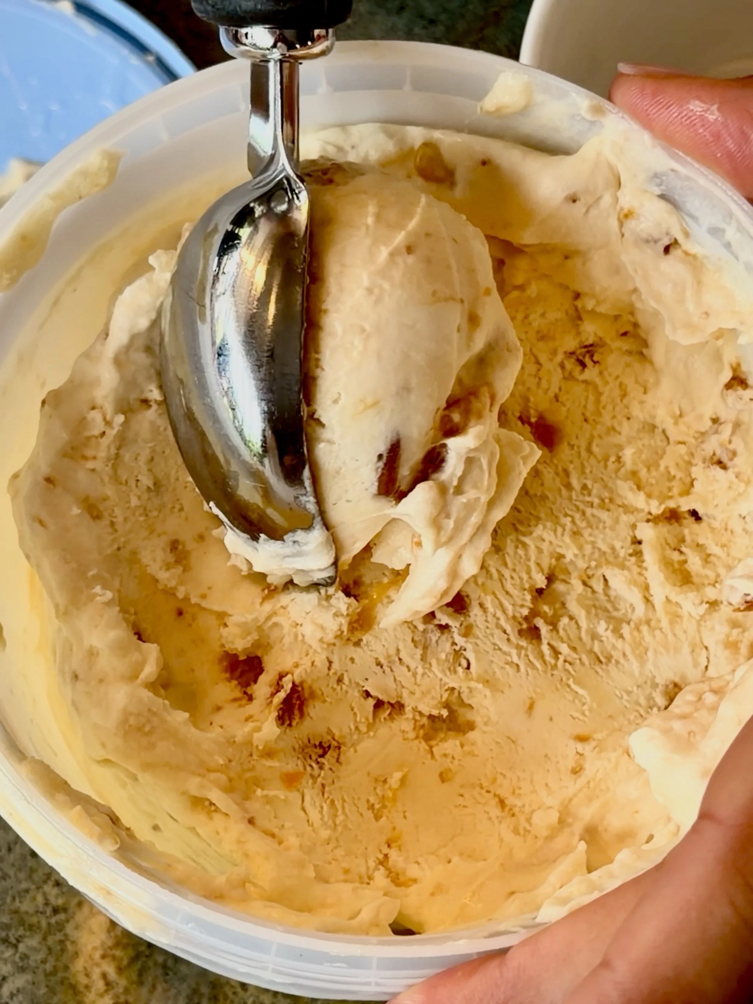 Apricot and Amaretti Ice-cream