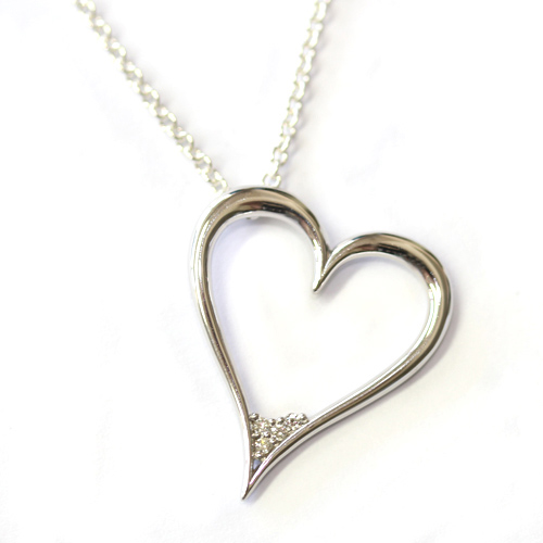 Silver Diamond Set Heart Pendant.jpg