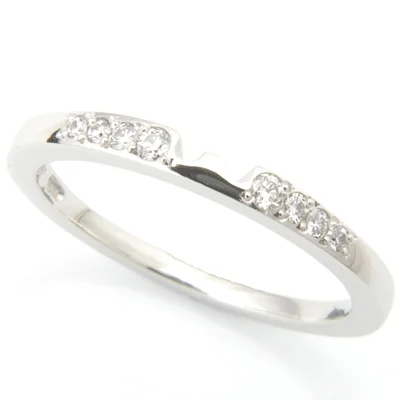 Platinum Diamond Set Fitted Wedding Ring to Solitaire Engagement Ring 1.jpg