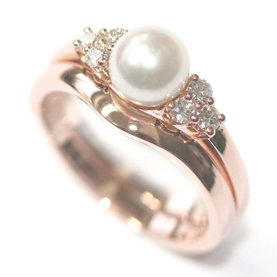 Rose Gold Pearl Engagement Ring | Ring Rose Gold Imitation Pearl - Pearl  Rings Women - Aliexpress