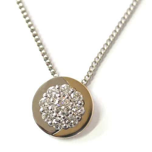 18ct White and Yellow Gold Diamond Circle Pendant.jpg