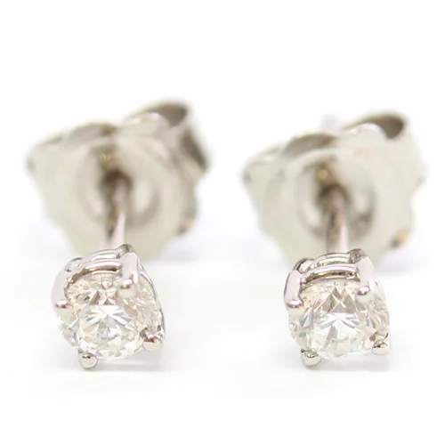 Platinum Diamond Set Earrings