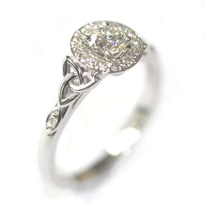 Platinum Round Brilliant Cut Diamonds Cluster Engagement Ring.jpg