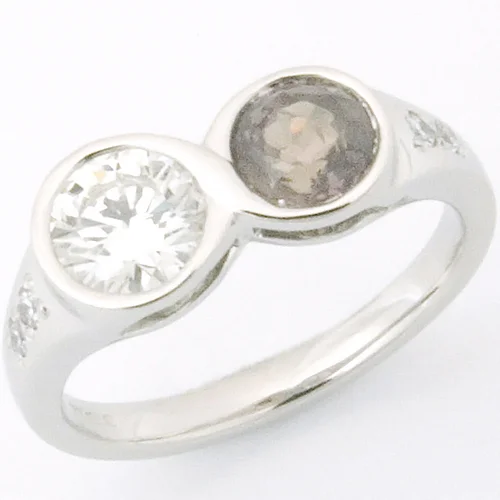 Platinum Diamond and Alexandrite Engagement Ring.jpg