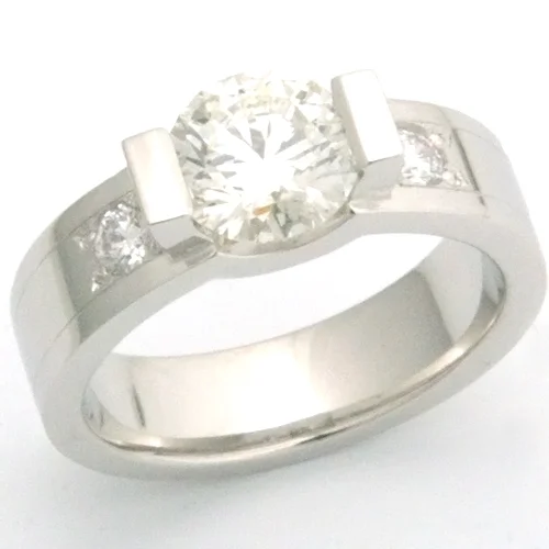 Platinum Diamond Tension Style Engagement Ring.jpg