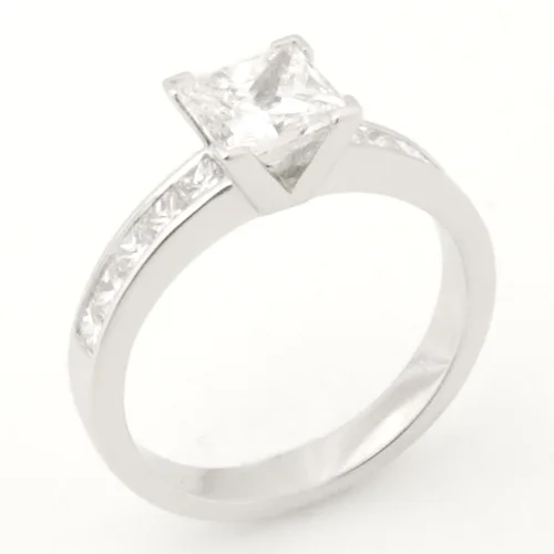 Platinum Round Brilliant Cut Diamond Engagement Ring.jpg