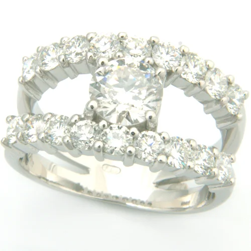 18ct White Gold Diamond Ring using Customers Own Diamonds.jpg