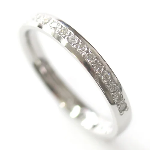Platinum Grain Set Diamond Eternity Ring