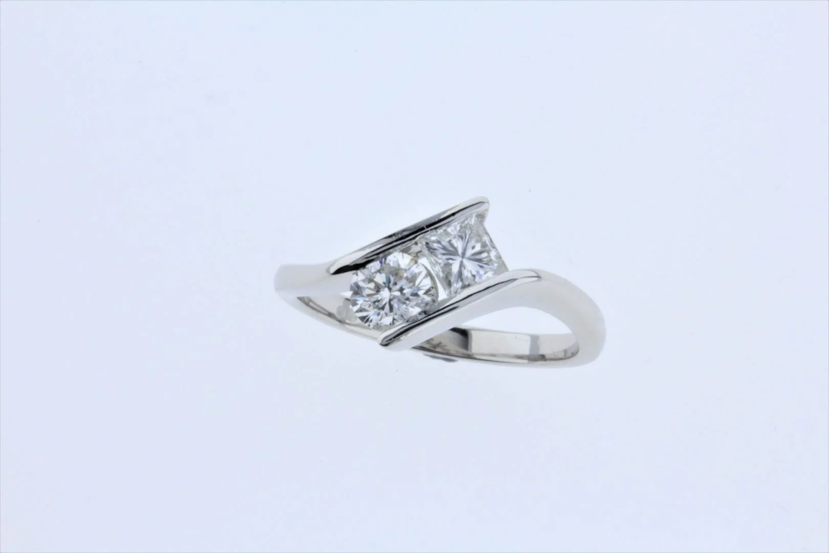 Two Stone, Diamond-set Engagement ring