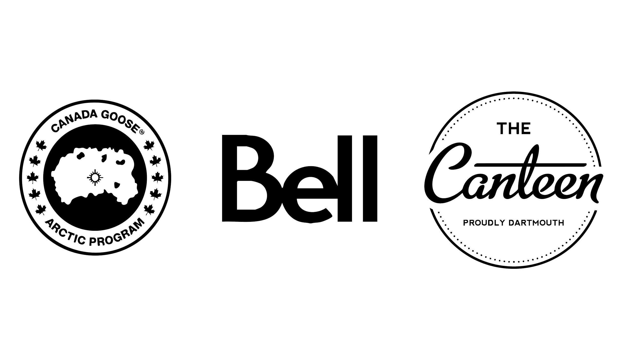 Logos of Canada Goose, Bell, and The Canteen visible on a transparent background.