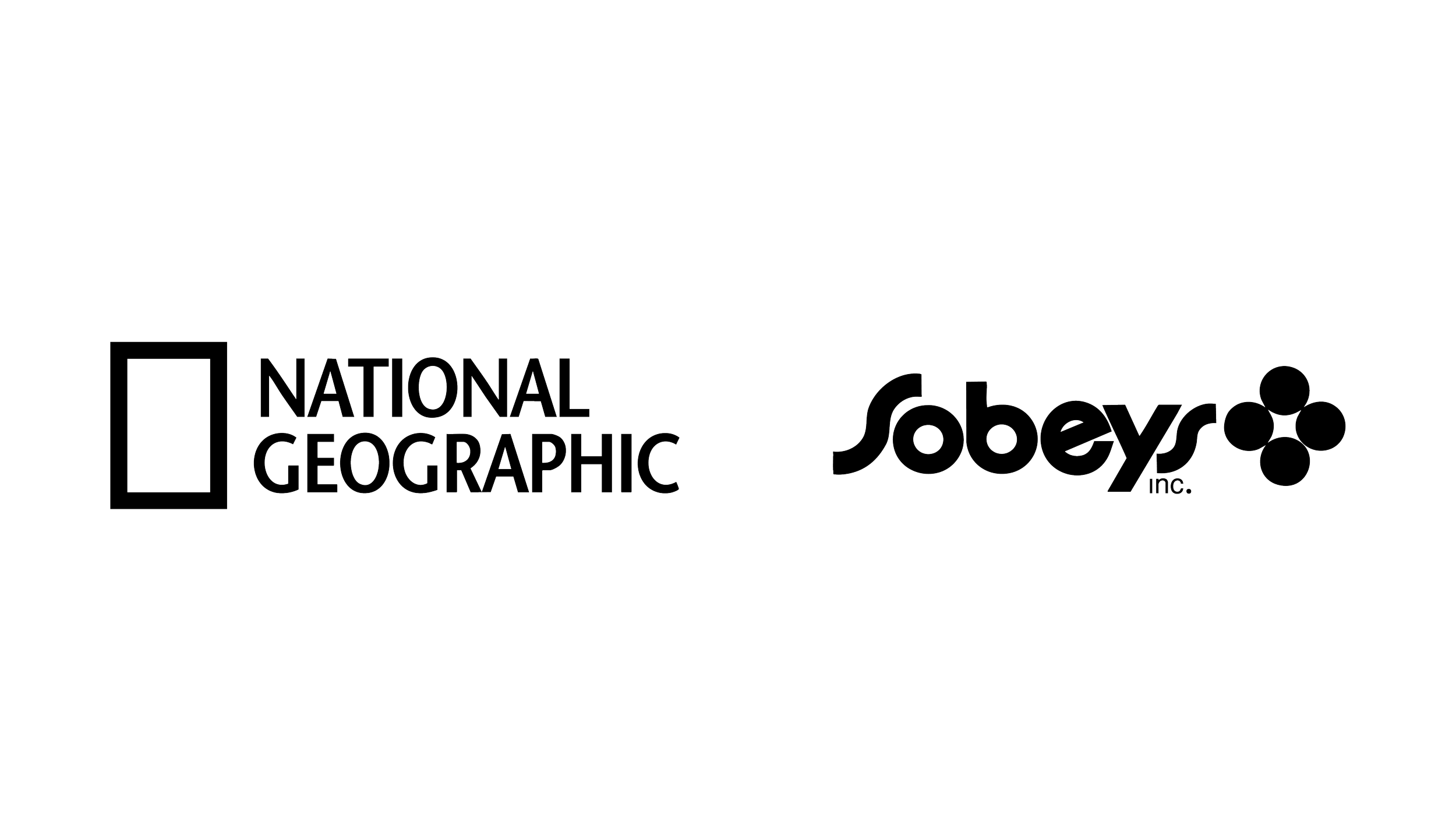 Logos of National Geographic and Sobeys Inc.