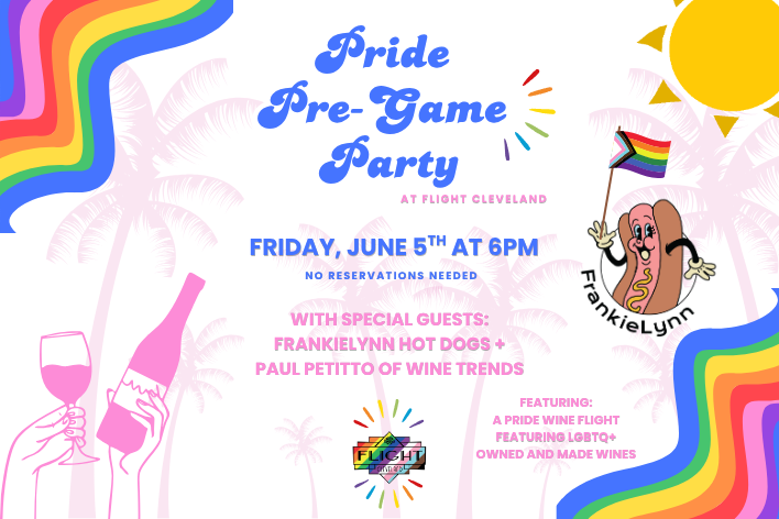 Pride Pre-Game Party: with FrankieLynn Hot Dogs + Wine Trends