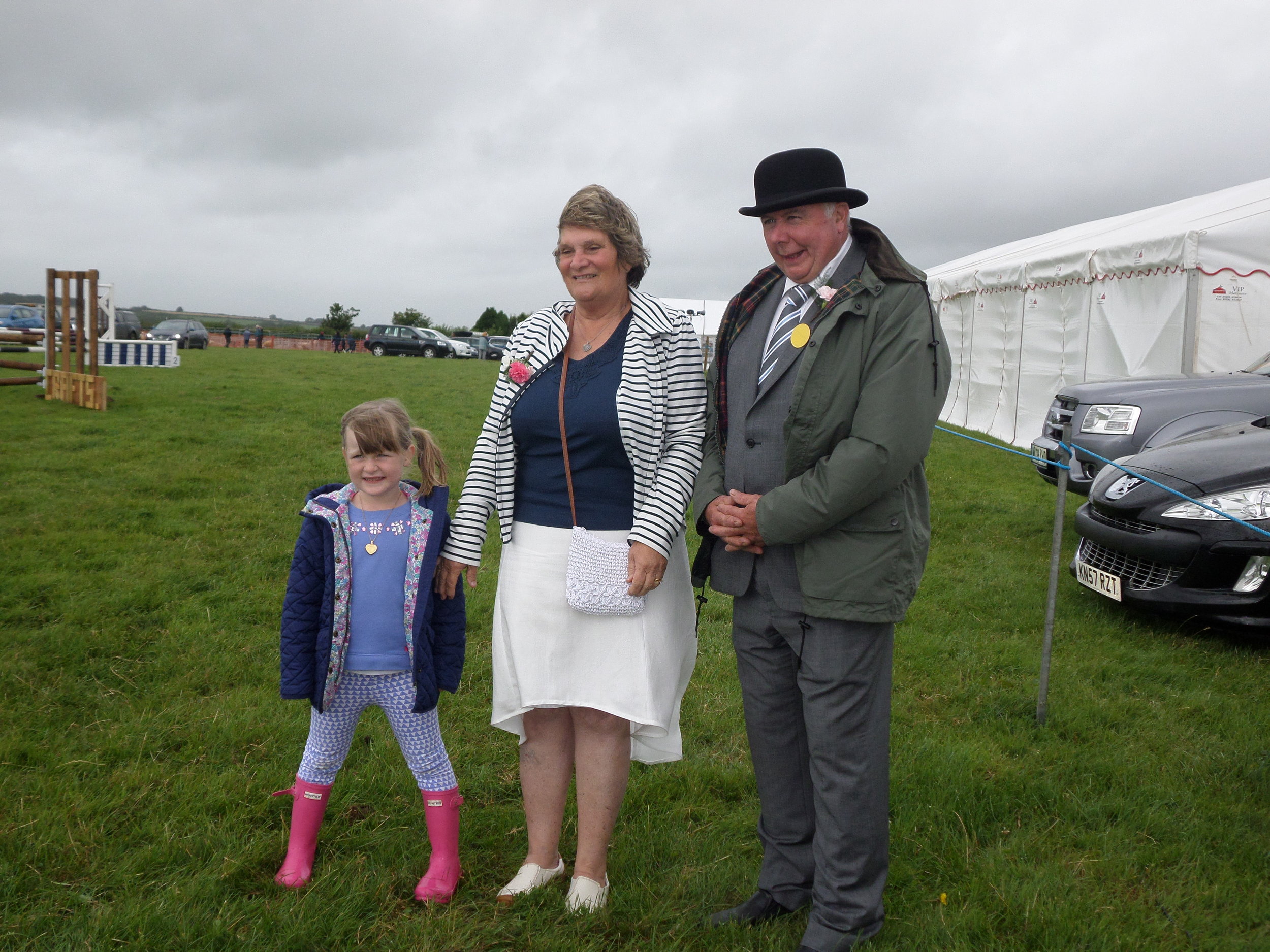 President Derek Banbury with wife Linda and Grandaughter