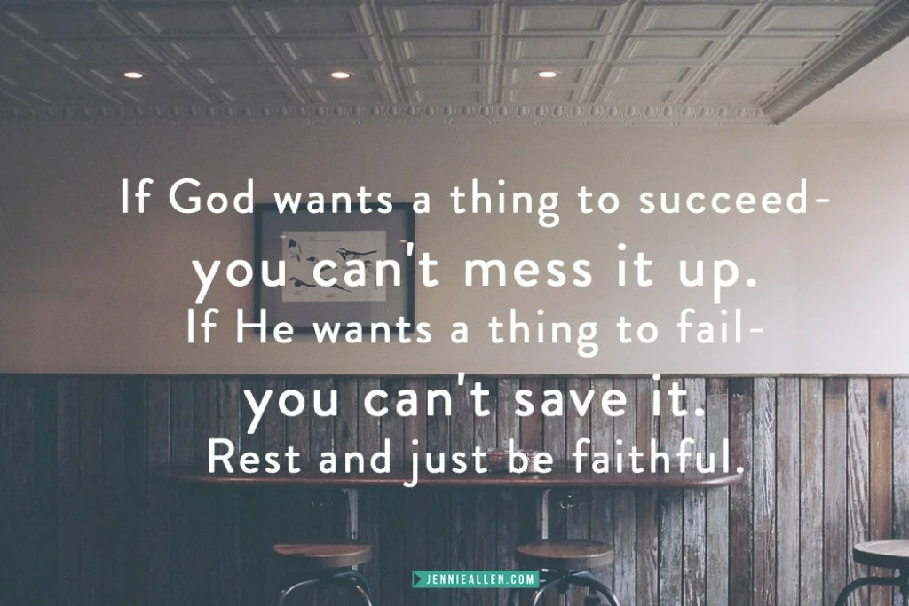 Rest and Be Faithful JA