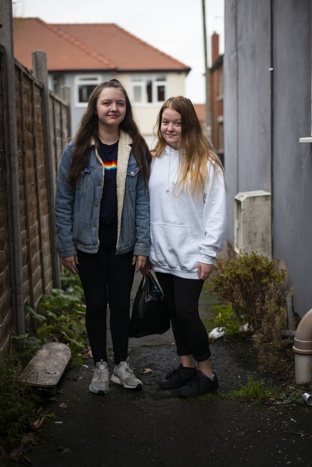   Kayleigh and Millie (Rose’s daughter) outside the flat.      “They tell you this is going to happen, then a week later they change it and tell you something else is happening. They've just given me council tax benefits. It's taken two and a half ye