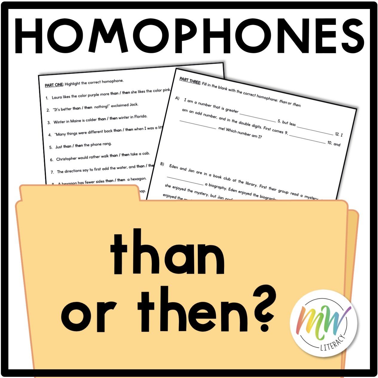 Homonyms Activities 1, Hands On Picture Fun