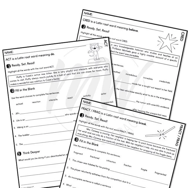 root words — Home — MW LITERACY®