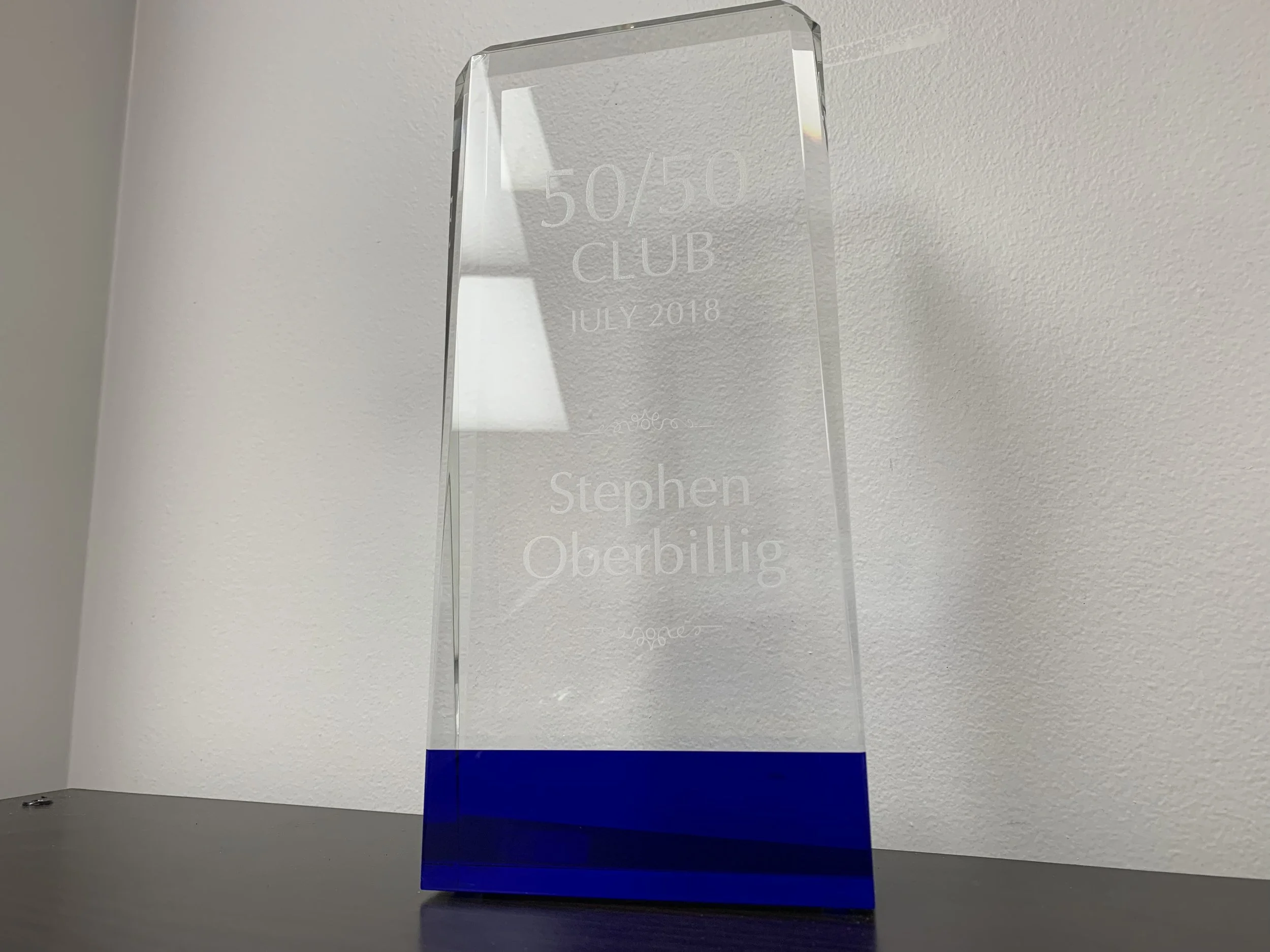 50/50 Award