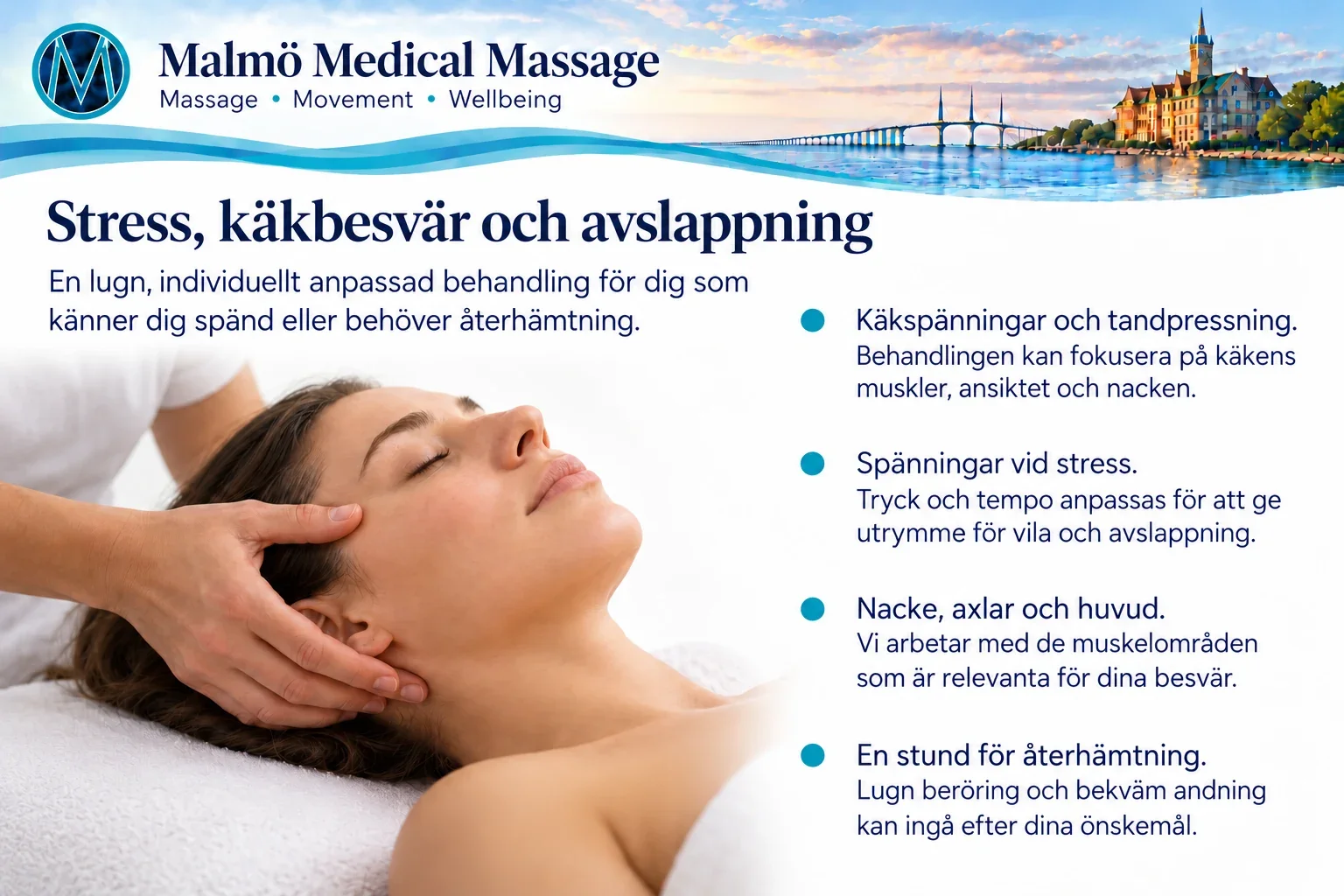 Stress, avslappning och käkbehandling.