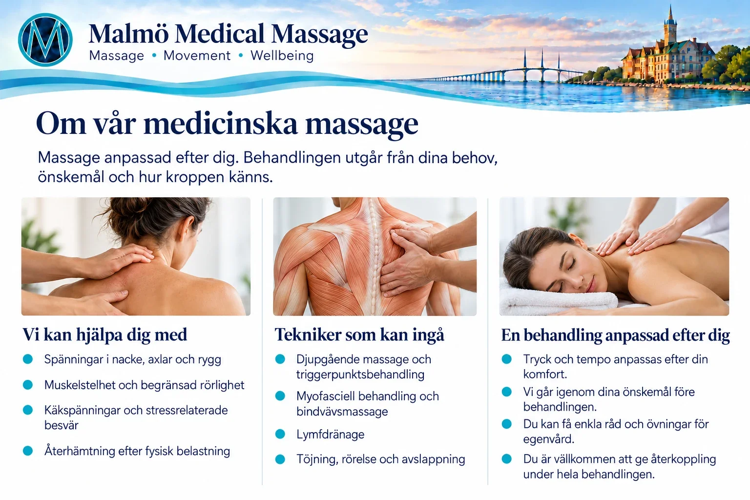 Medicinsk massage – översikt över behandlingen.