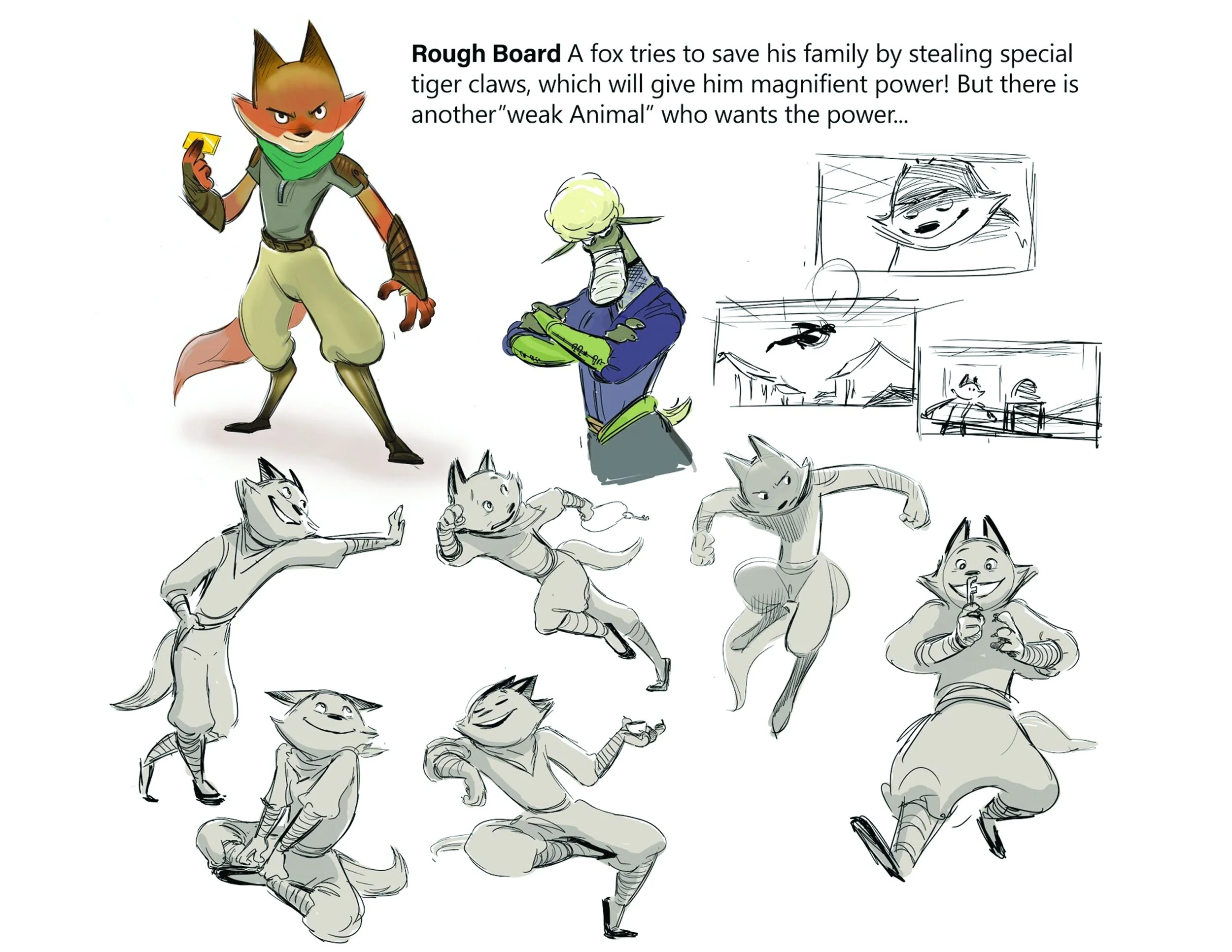 07. Character Designs for Ninja Story Sequence (Trouble in Temple).jpg