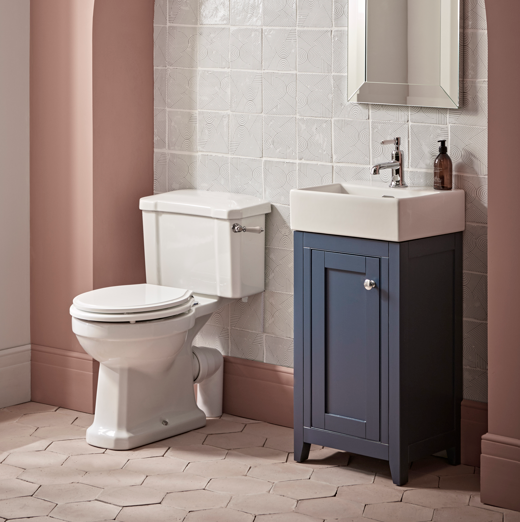 Roper Rhodes Widcombe Cloakroom Vanity Unit & Basin, Floor mounted 42cm
