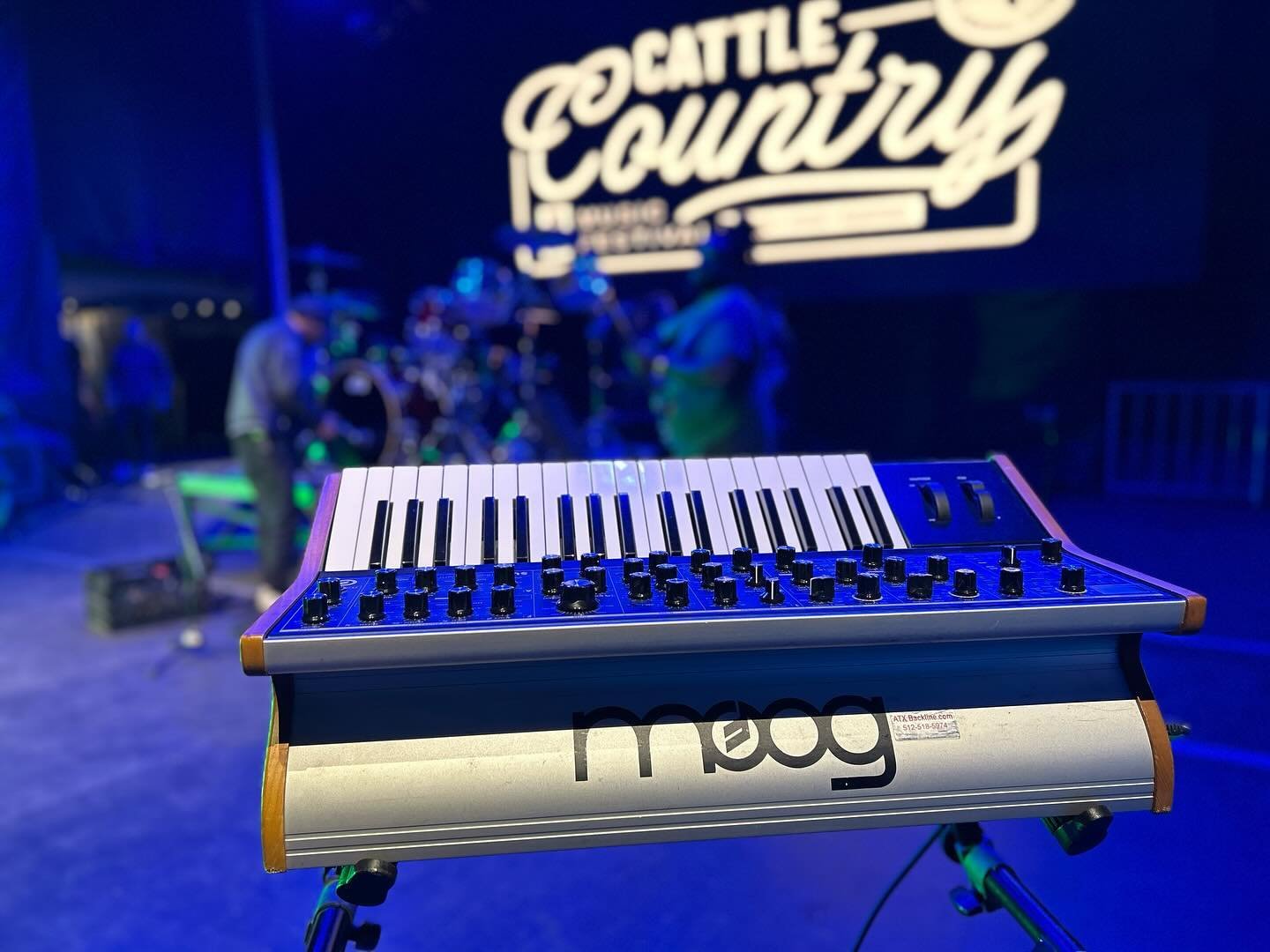 Festival season is fun @cattlecountryfest @moogsynthesizers @dwdrums @breland