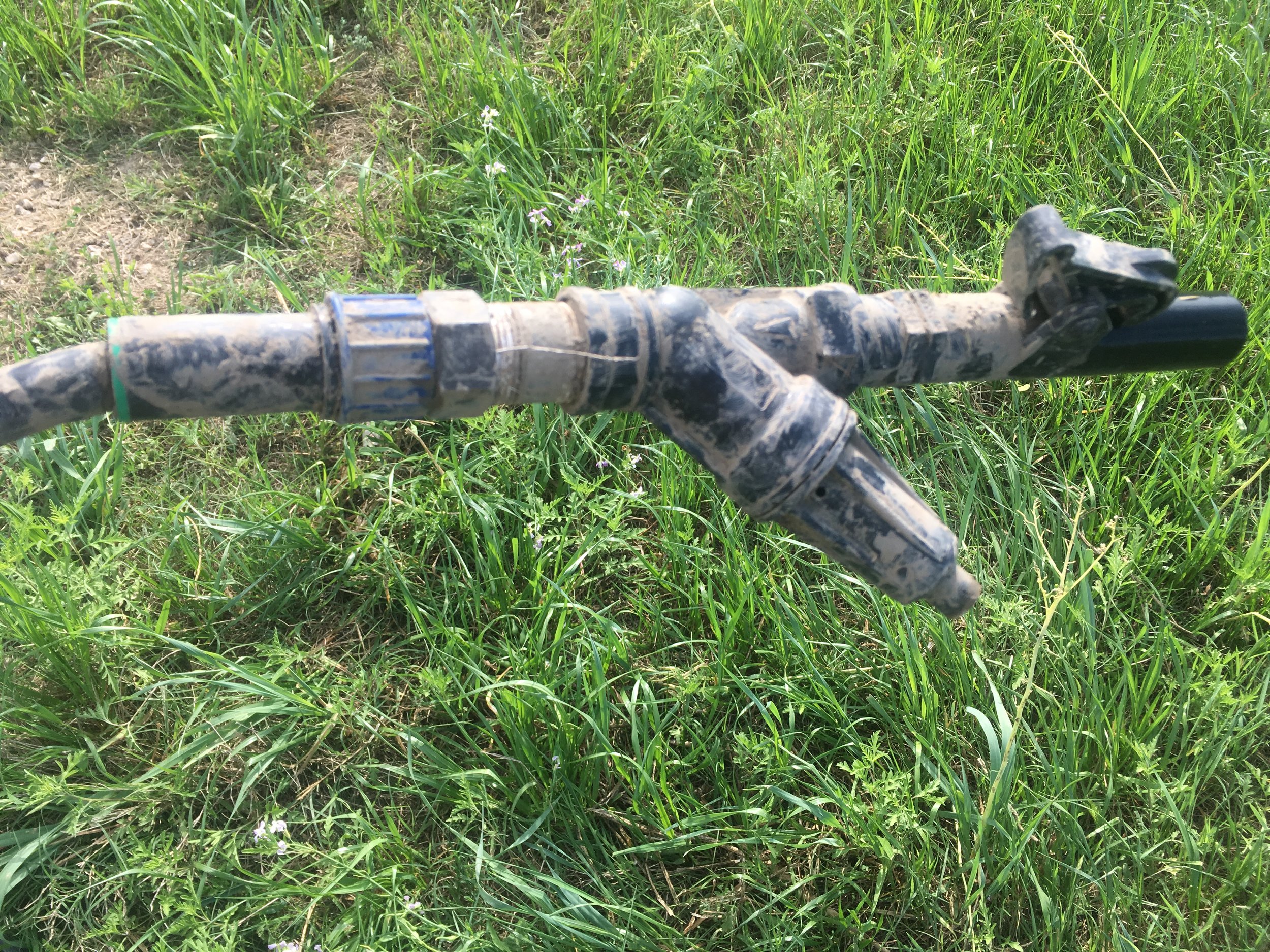 Plasson quick-connect coupler set-up