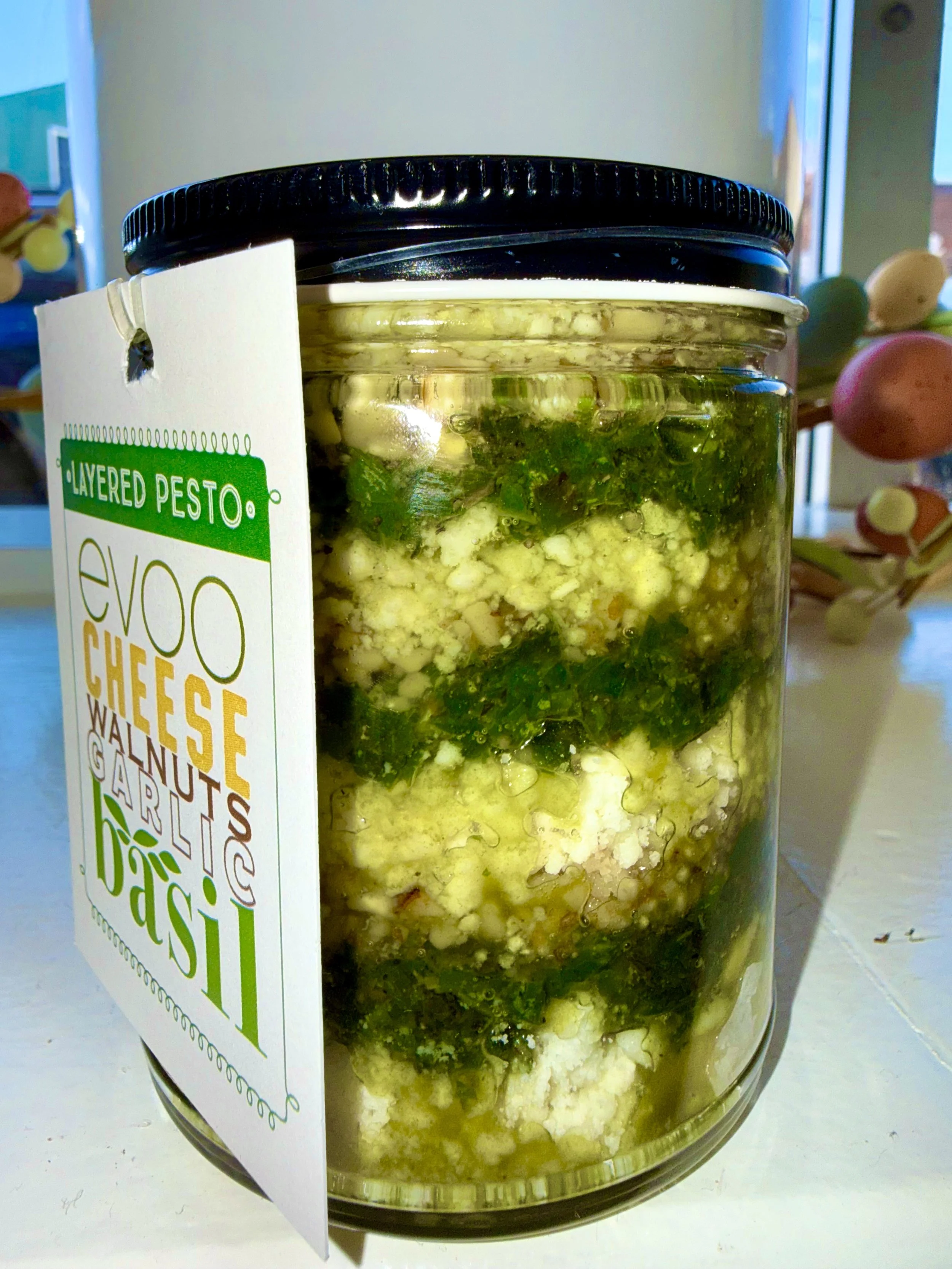 Layered Pesto Jar