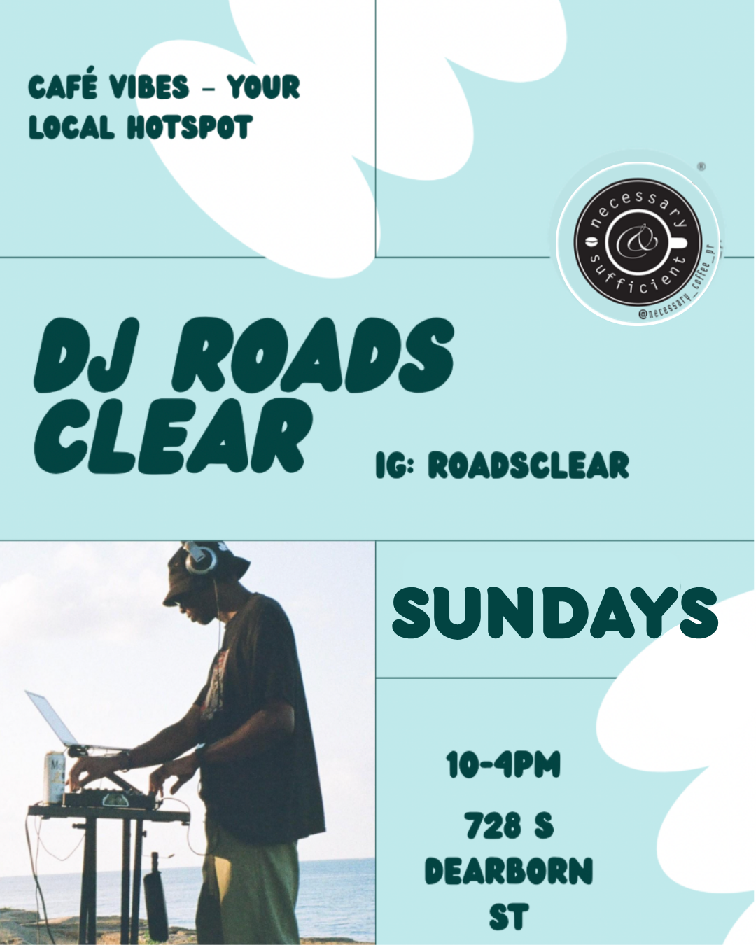 Sunday Neighborhood Coffee Shop Vibes with DJ Roads Clear