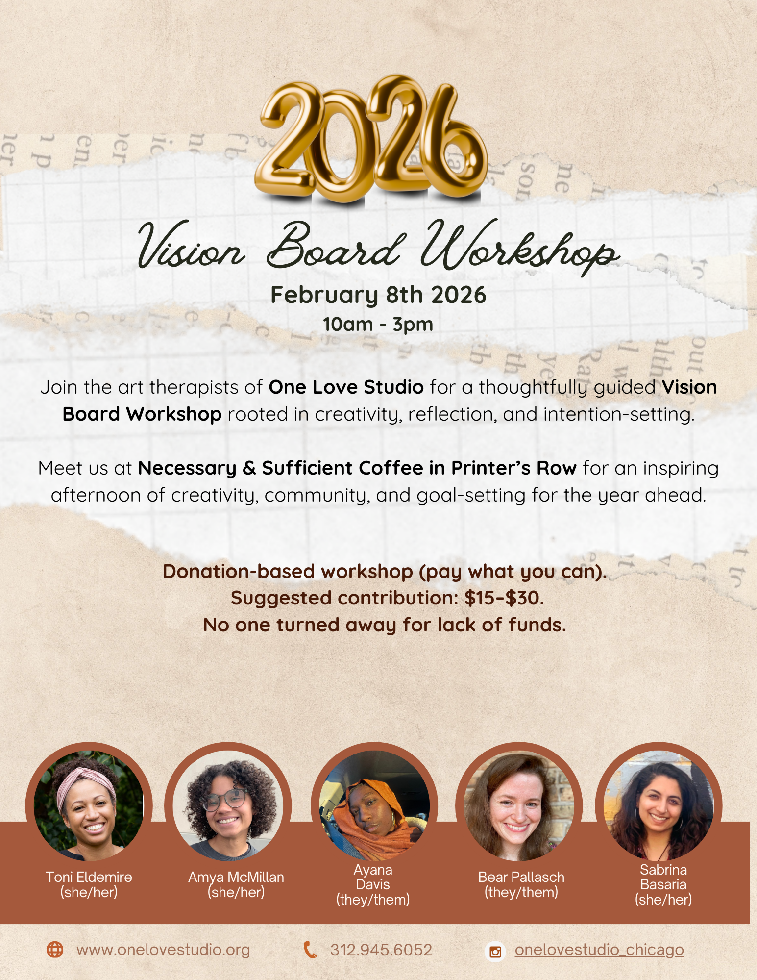 2026 Vision Board Workshop with One Love Studio