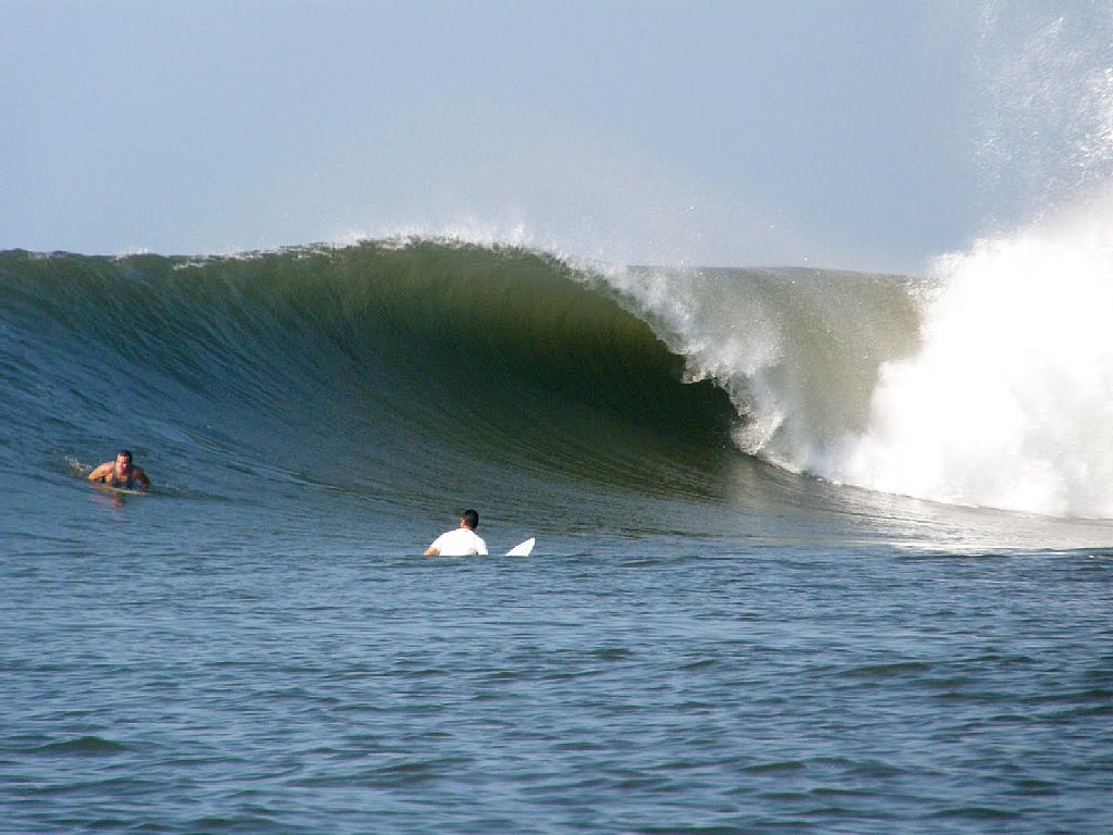 The wave in front of the Punta Mango Missionary Guest House