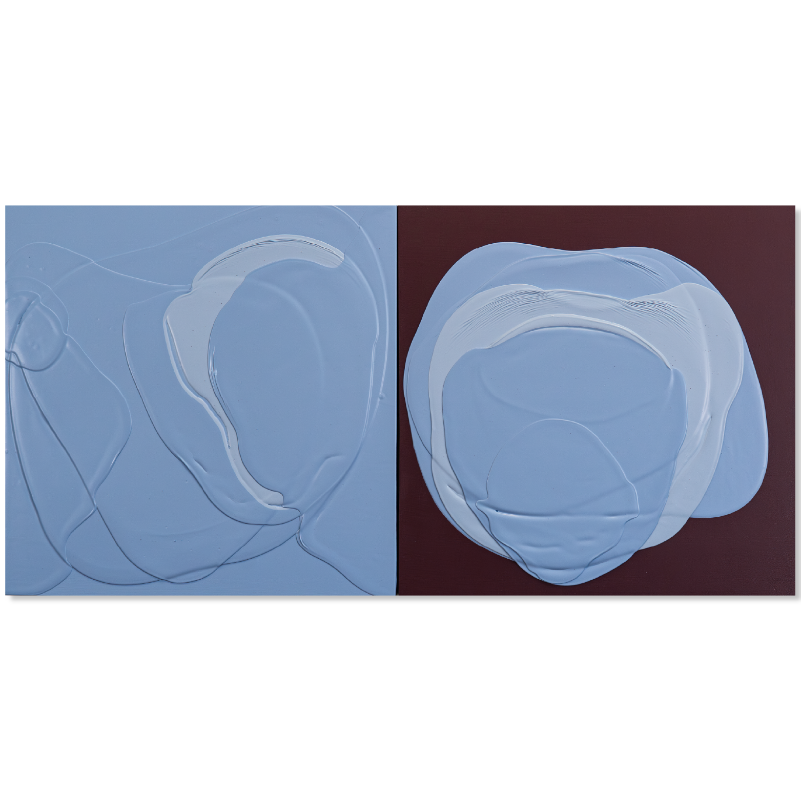 Study in Breathwork  •  2024  •  40 x 20 inches  •  latex