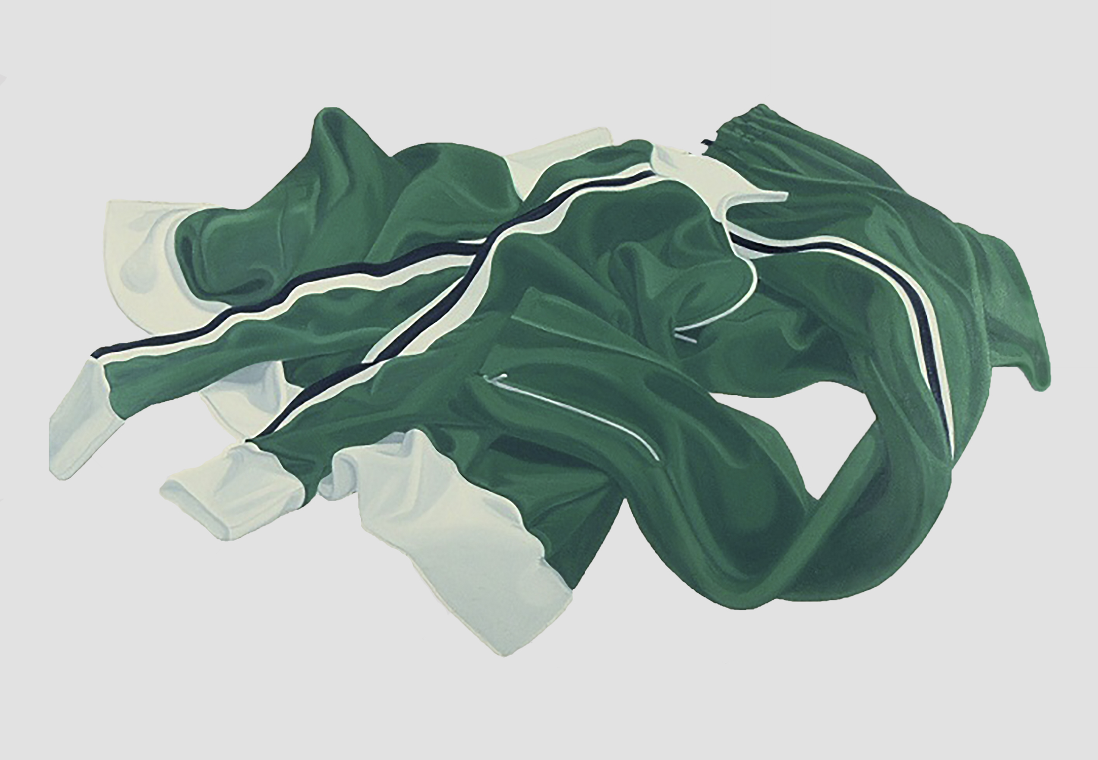  Green Warm-Up Suit, 72 x 42”, 1974 