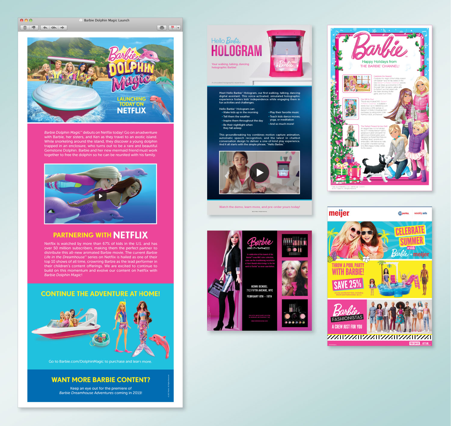 Mattel // Barbie E-Blasts