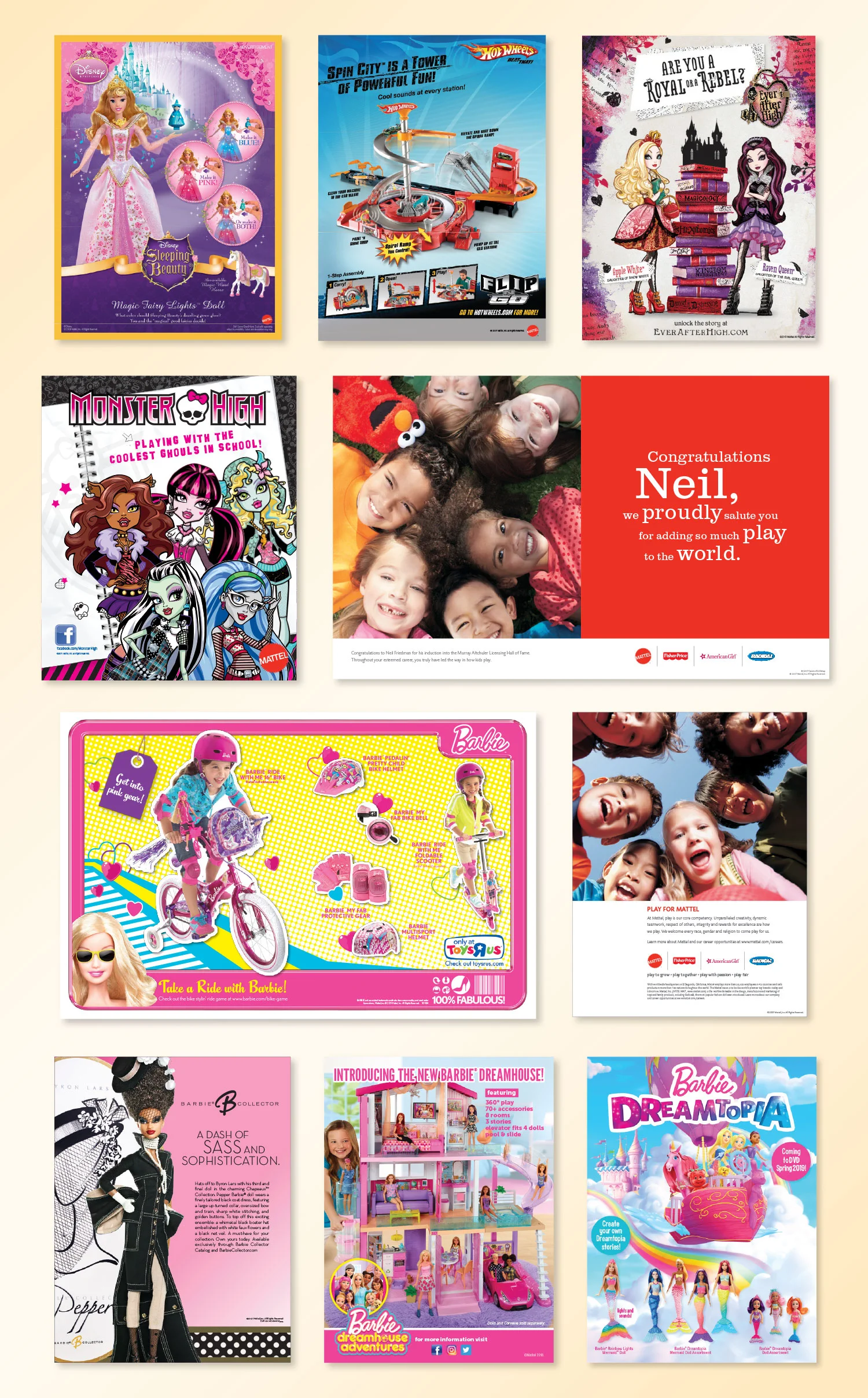 Mattel // Brand and Corporate Print Ads